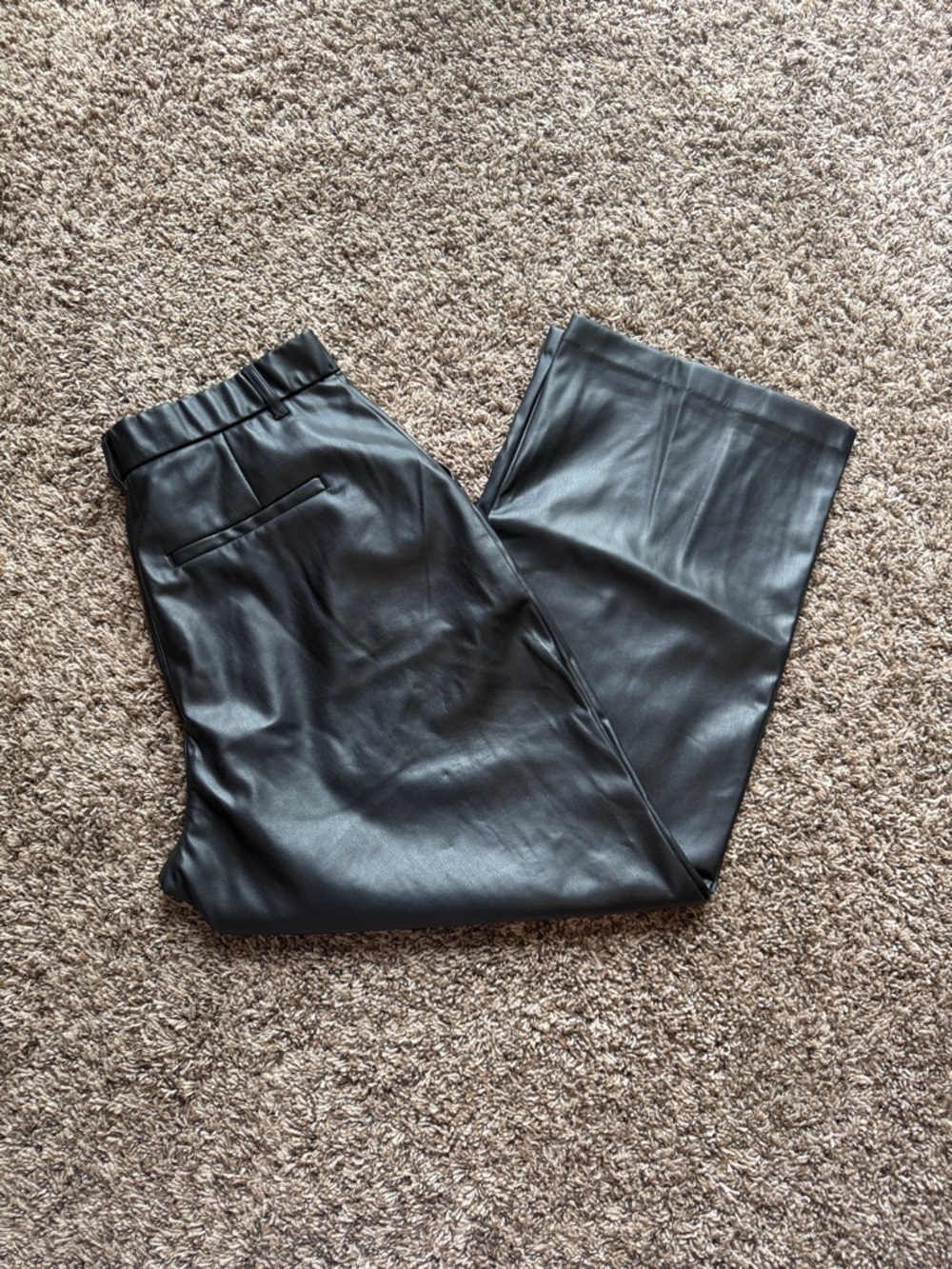 Abercrombie curve love vegan leather pants